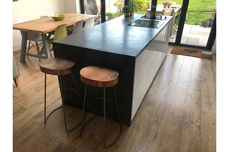 Micro cement (medio) worktop