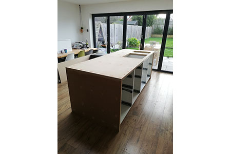 Micro cement (medio) worktop