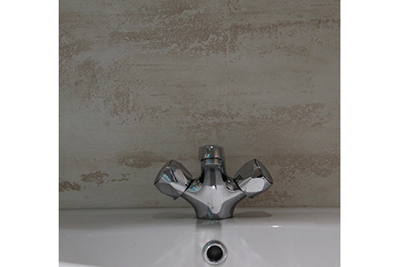 Venetian plastering - Travertine style venetian washroom